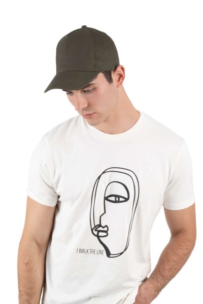 HEAVY COTTON CAP - 5 PANELS Kék 