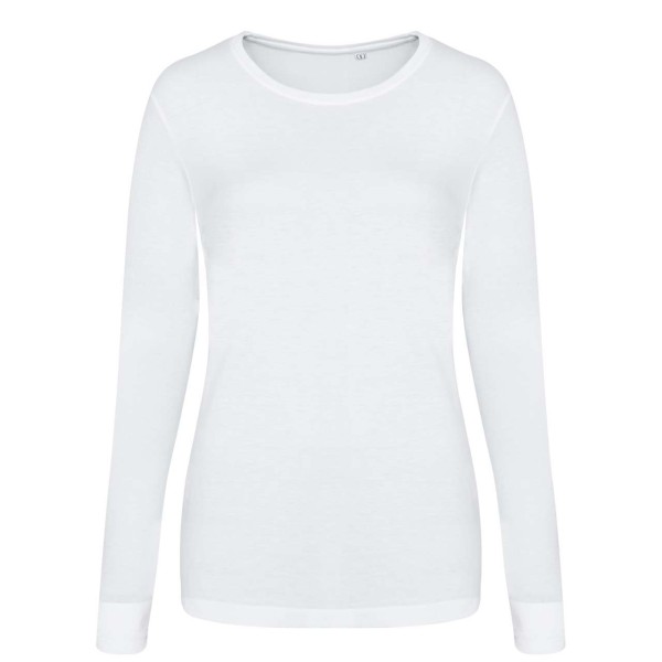 HOSSZU UJJÚ NŐI TRI-BLEND PÓLÓ Fehér 