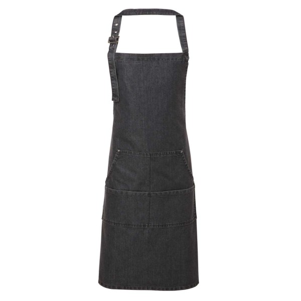 JEANS STITCH DENIM BIB APRON Szürke 
