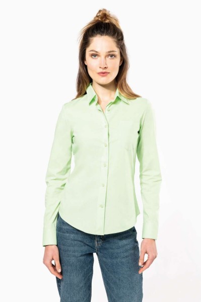 JESSICA - LADIES' LONG-SLEEVED SHIRT Barna 