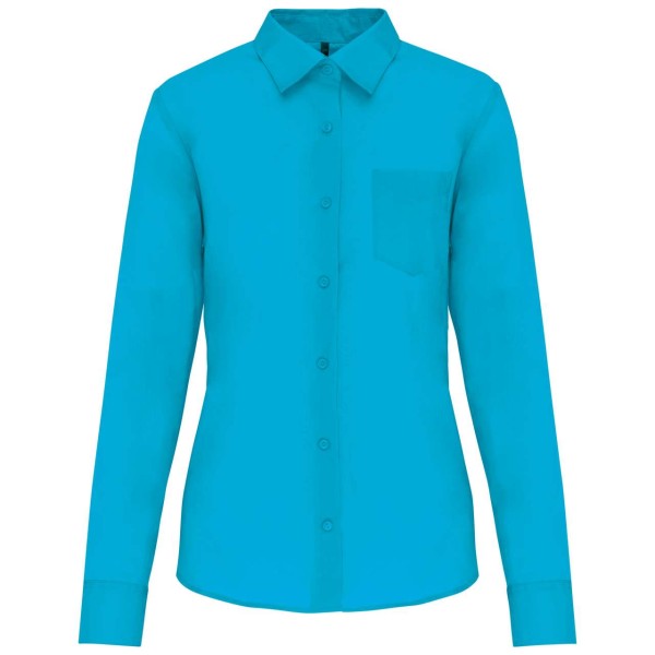 JESSICA - LADIES' LONG-SLEEVED SHIRT Kék 