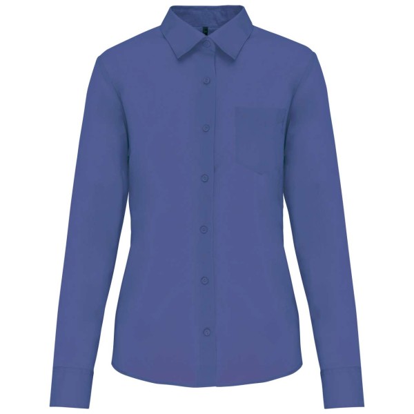 JESSICA - LADIES' LONG-SLEEVED SHIRT Kék 