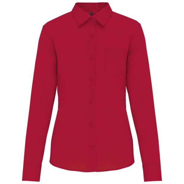 JESSICA - LADIES' LONG-SLEEVED SHIRT Piros 