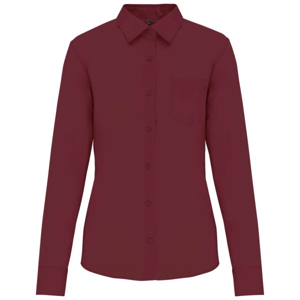 JESSICA - LADIES' LONG-SLEEVED SHIRT Piros 