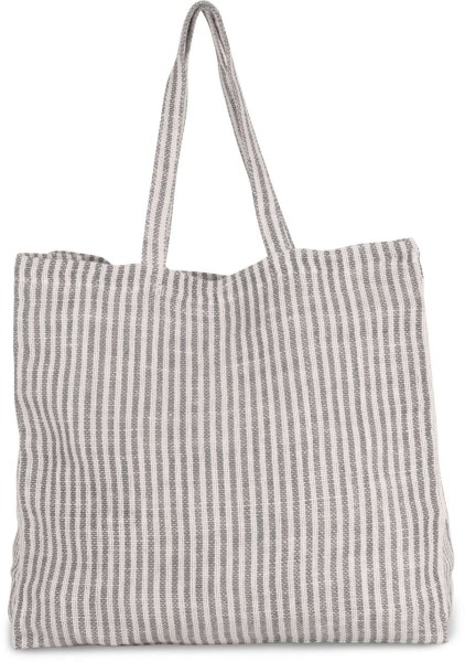 JUCO STRIPED SHOPPER BAG Szürke 