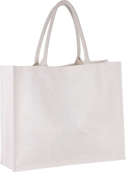 JUTE BEACH BAG Fehér 