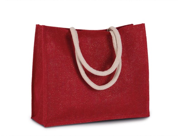 JUTE BEACH BAG Piros 