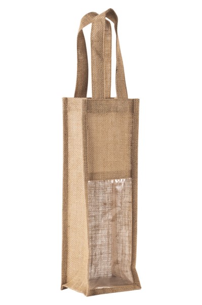 JUTE BOTTLE BAG Piros 