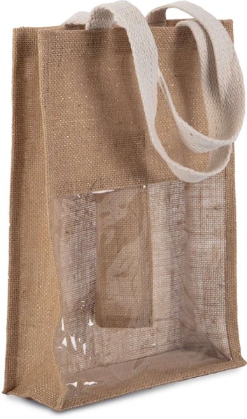 JUTE BOTTLE BAG Barna 