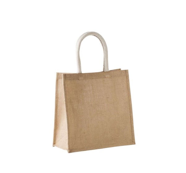 JUTE CANVAS TOTE - LARGE Barna 