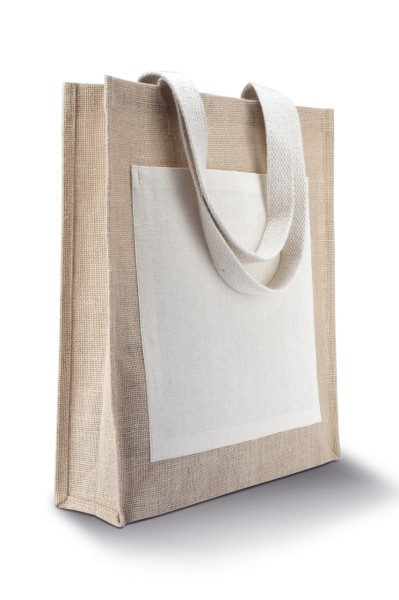JUTE SHOPPER BAG Zöld 