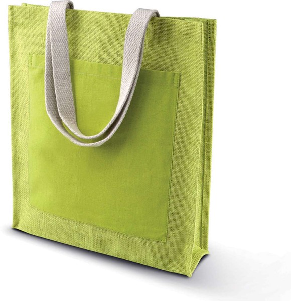 JUTE SHOPPER BAG Zöld 