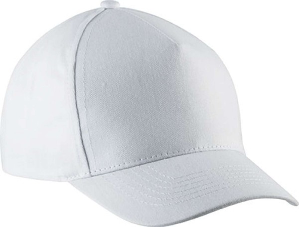 KIDS' COTTON CAP - 5 PANELS Fehér 