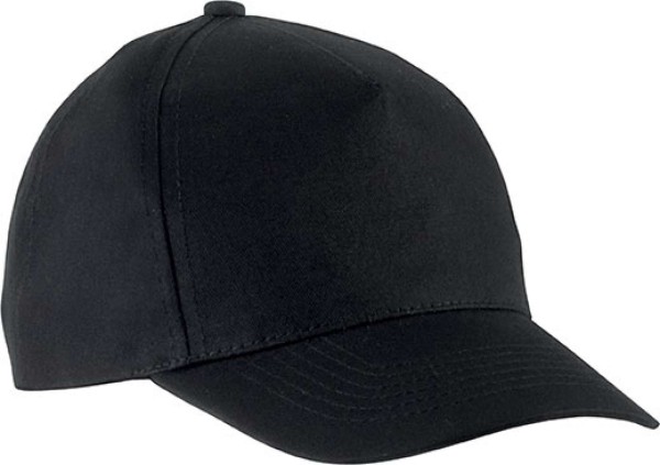 KIDS' COTTON CAP - 5 PANELS Fekete 