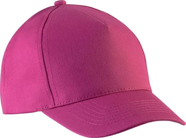 KIDS' COTTON CAP - 5 PANELS Rózsaszín 