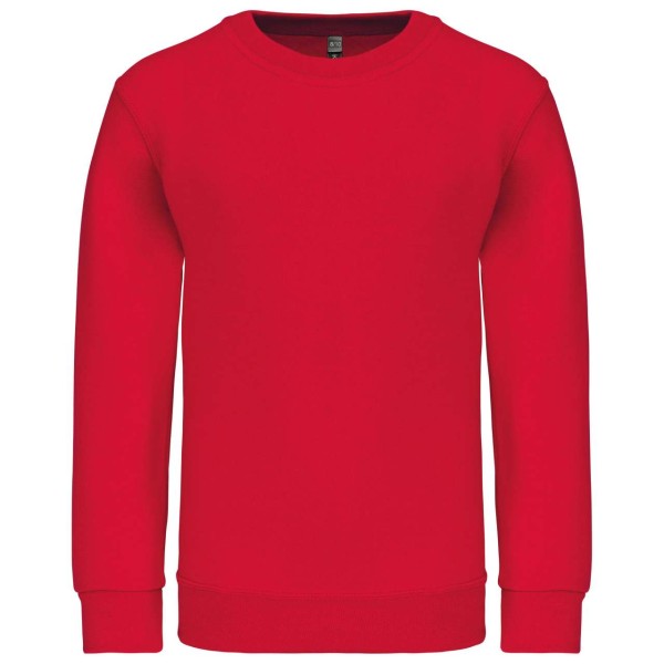 KIDS' CREW NECK SWEATSHIRT Piros 