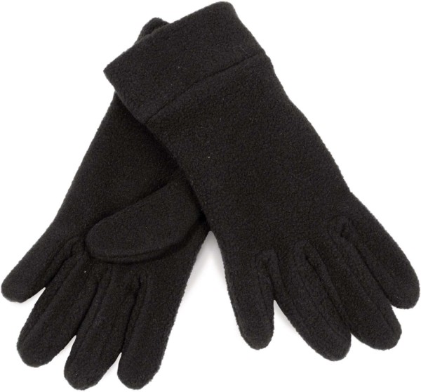 KIDS' FLEECE GLOVES Fekete 