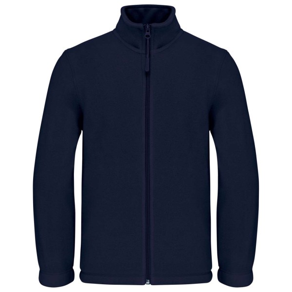 KIDS' FULL ZIP FLEECE JACKET Kék 