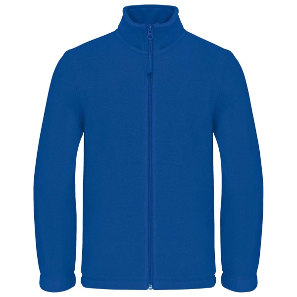 KIDS' FULL ZIP FLEECE JACKET Kék 