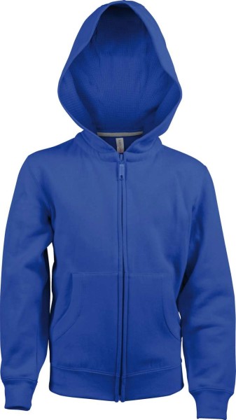 KIDS FULL ZIP HOODED SWEATSHIRT Kék 