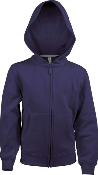 KIDS FULL ZIP HOODED SWEATSHIRT Kék 