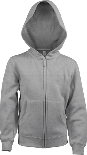 KIDS FULL ZIP HOODED SWEATSHIRT Szürke 