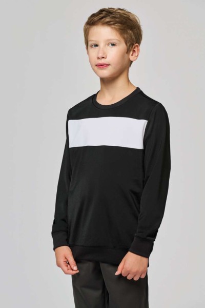 KIDS' POLYESTER SWEATSHIRT Kék 