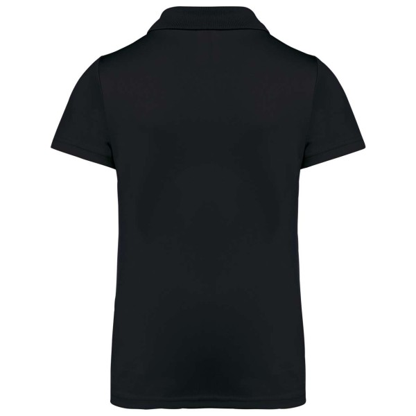 KIDS' SHORT SLEEVE POLO SHIRT Fekete 
