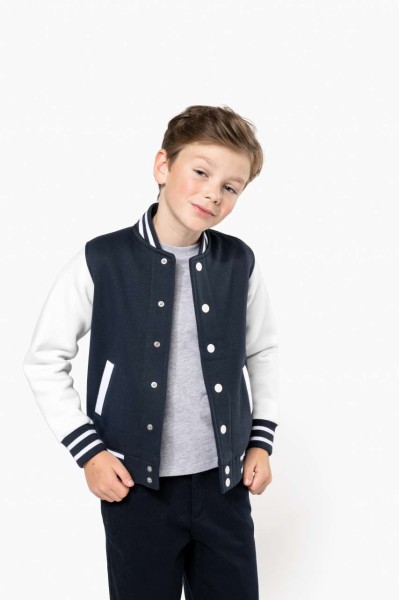 KIDS TEDDY FLEECE JACKET Kék 