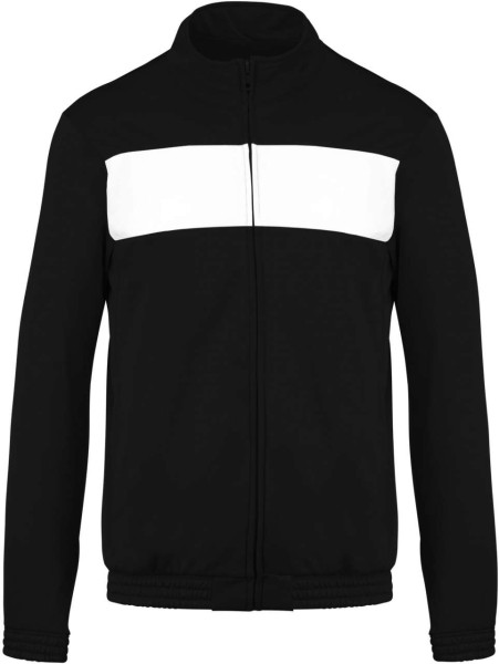 KIDS' TRACKSUIT TOP Fekete 