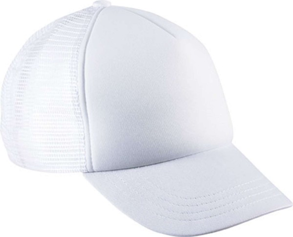 KIDS' TRUCKER MESH CAP - 5 PANELS Fehér 