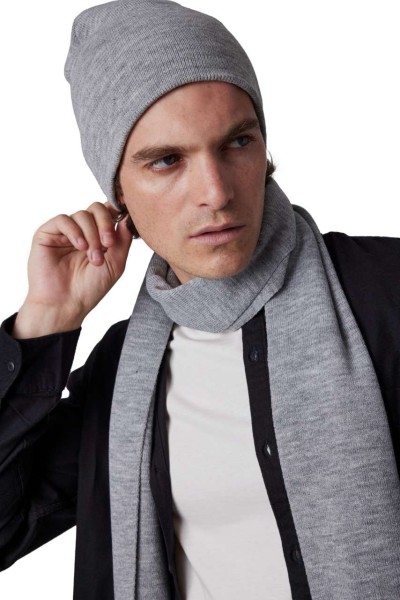 KNITTED BEANIE Szürke 