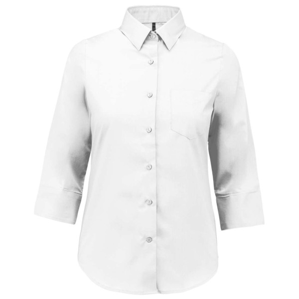 LADIES' 3/4 SLEEVED SHIRT Fehér 