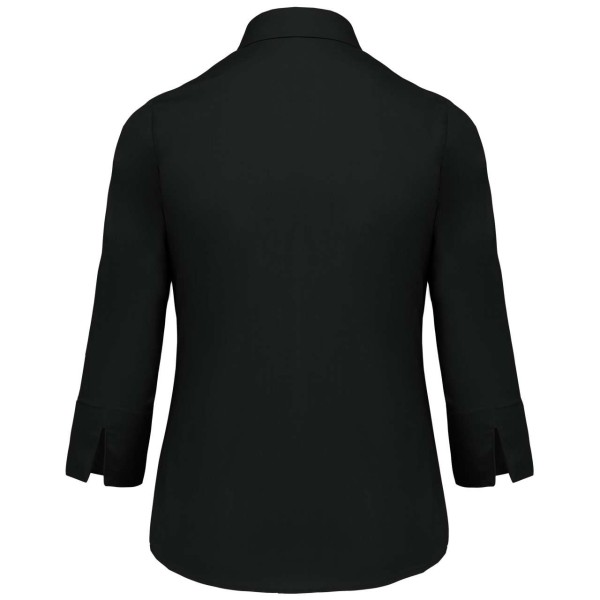 LADIES' 3/4 SLEEVED SHIRT Fekete 