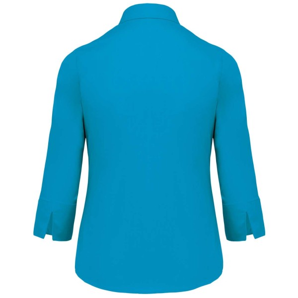 LADIES' 3/4 SLEEVED SHIRT Kék 
