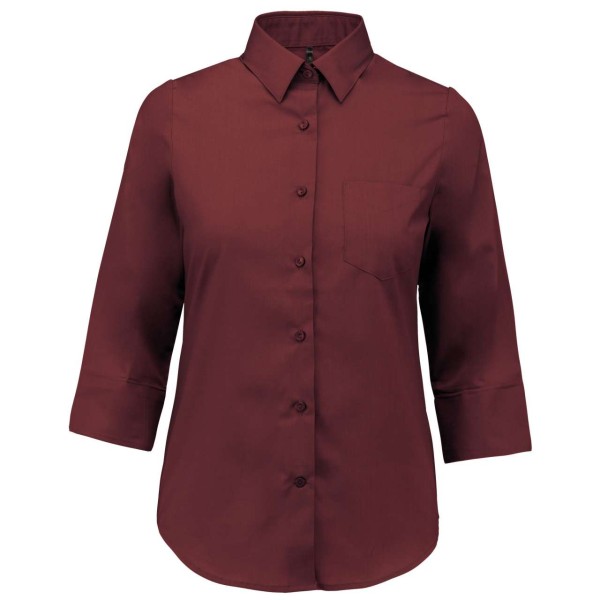 LADIES' 3/4 SLEEVED SHIRT Piros 