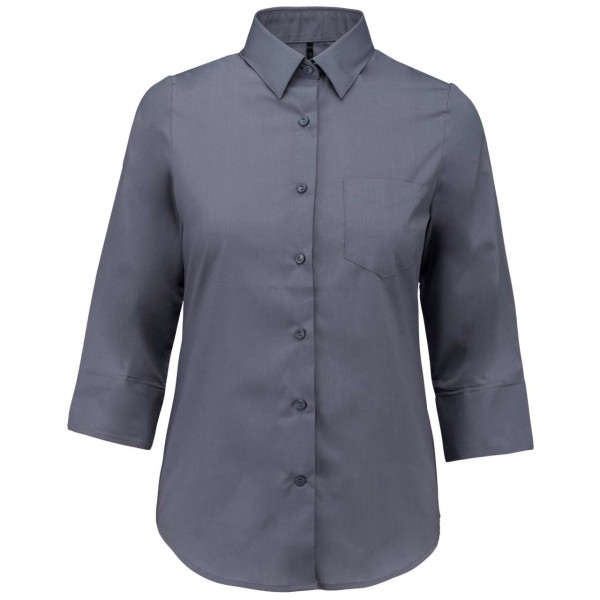 LADIES' 3/4 SLEEVED SHIRT Szürke 