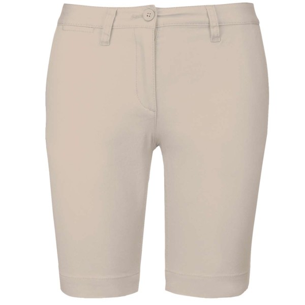 LADIES' CHINO BERMUDA SHORTS Barna 