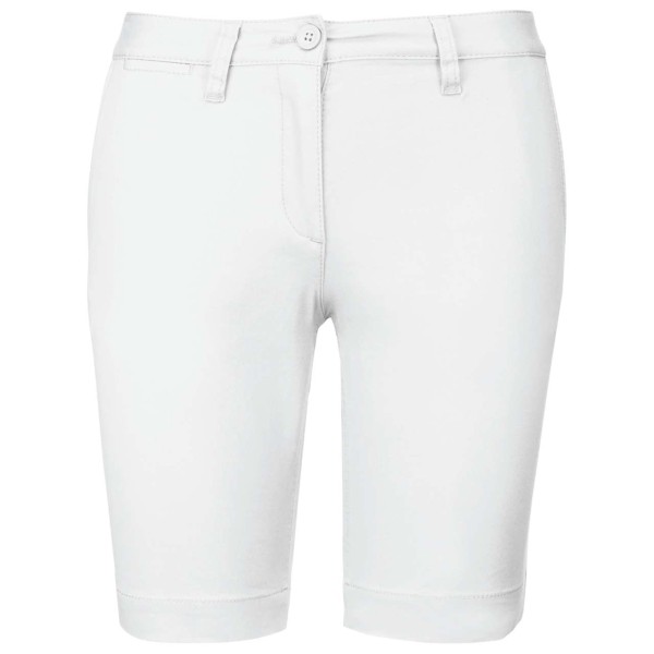 LADIES' CHINO BERMUDA SHORTS Fehér 
