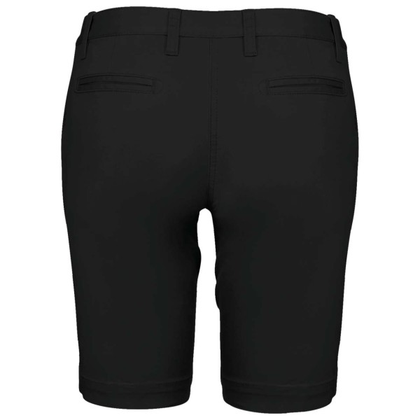 LADIES' CHINO BERMUDA SHORTS Fekete 