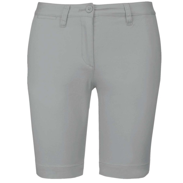 LADIES' CHINO BERMUDA SHORTS Szürke 