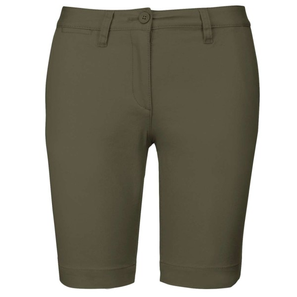 LADIES' CHINO BERMUDA SHORTS Zöld 