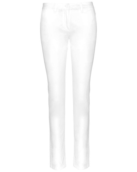 LADIES' CHINO TROUSERS Fehér 