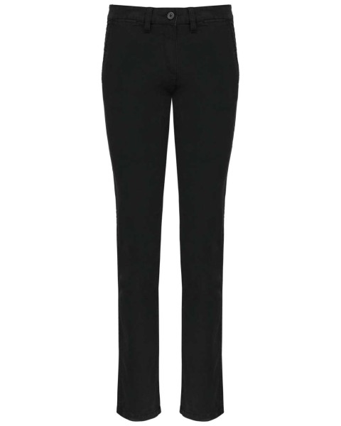 LADIES' CHINO TROUSERS Fekete 