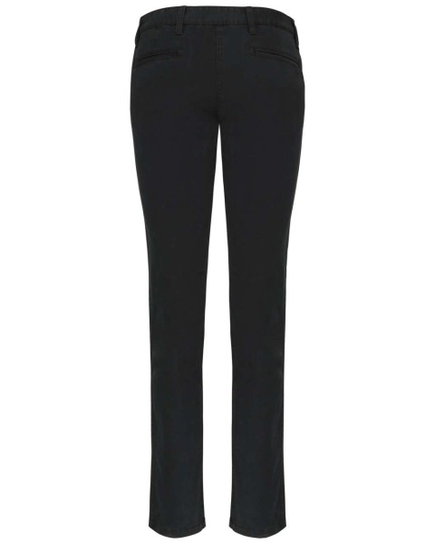 LADIES' CHINO TROUSERS Fekete 