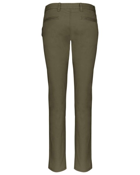 LADIES' CHINO TROUSERS Zöld 