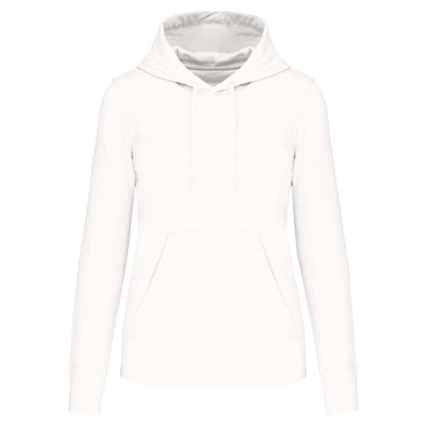 LADIES' ECO-FRIENDLY HOODED SWEATSHIRT Fehér 