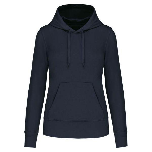 LADIES' ECO-FRIENDLY HOODED SWEATSHIRT Kék 