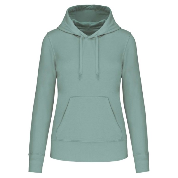 LADIES' ECO-FRIENDLY HOODED SWEATSHIRT Kék 