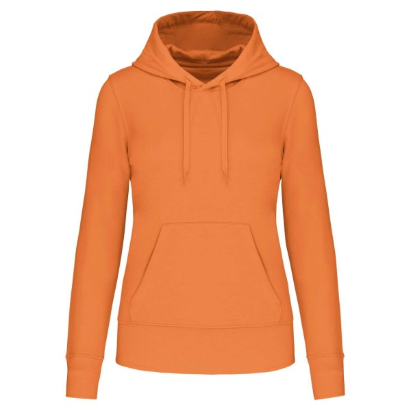 LADIES' ECO-FRIENDLY HOODED SWEATSHIRT Narancssárga 